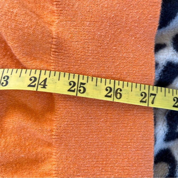 Peter Millar Albany Sweater Men M Sunset Orange 1/4 Zip Cotton Cashmere Preppy - Picture 9 of 9